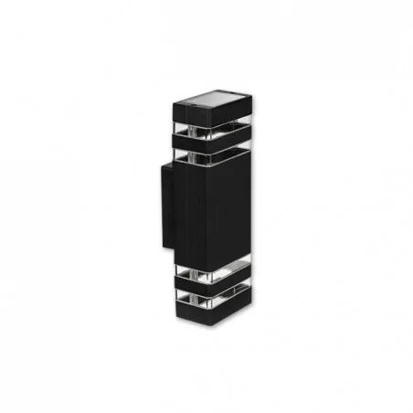 Kinkiety-ogrodowe - czarny kinkiet ogrodowy 2xgu10 inez duo ip54 2833 lvt 