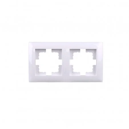 Ramki-podwojne - ramka podwójna biała wesa lc-48 vcx 