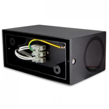 Kinkiety-ogrodowe - czarny kinkiet ogrodowy 2xgu10 lida duo ip44 1181 lvt 