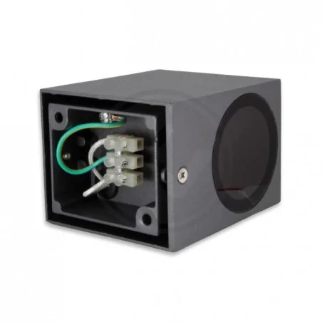 Kinkiety-ogrodowe - szary kinkiet ogrodowy gu10 lida ip44 1187 lvt 