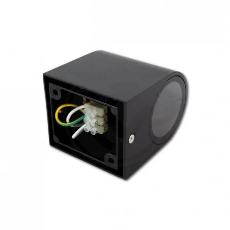 Kinkiety-ogrodowe - czarny kinkiet ogrodowy gu10 luna ip44 3389 lvt 