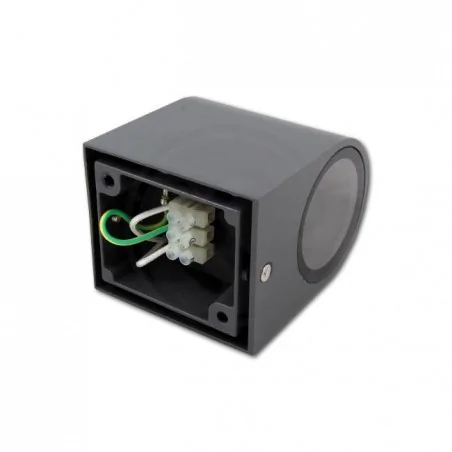 Kinkiety-ogrodowe - szary kinkiet ogrodowy gu10 luna ip44 3391 lvt 