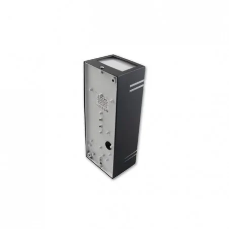 Kinkiety-ogrodowe - czarny kinkiet ogrodowy 2xgu10 nela duo ip44 lvt 