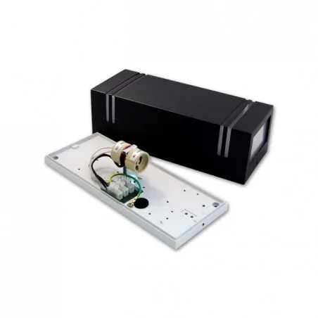 Kinkiety-ogrodowe - czarny kinkiet ogrodowy 2xgu10 nela duo ip44 lvt 