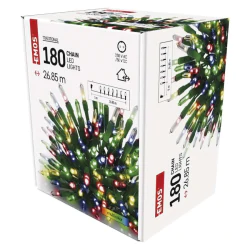 Oswietlenie-choinkowe - lampki choinkowe classic chain tradycyjne 180 led 26,85m multikolor ip44 d4am13 emos 