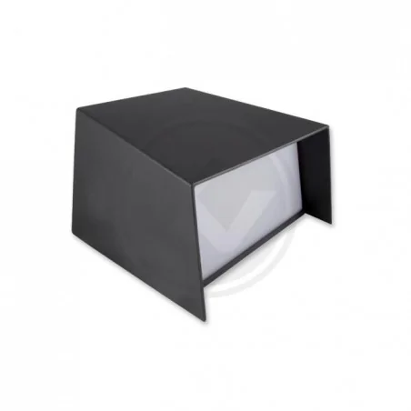 Kinkiety-ogrodowe - szary kinkiet ogrodowy led hugo 4w ip54 0682 lvt 