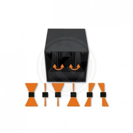 Kinkiety-ogrodowe - czarny kinkiet elewacyjny led kira 6w ip54 1458 lvt 