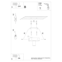 Oswietlenie-sufitowe - nowoczesny plafon tavo 1 e27 sl.1156 sollux lighting 