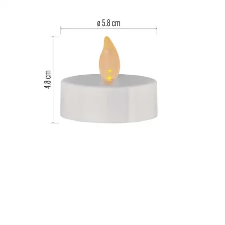 Dekoracje-swiateczne-led - świeczki tealight maxi na baterię cr2032 vintage 4 sztuki dccv16 emos 