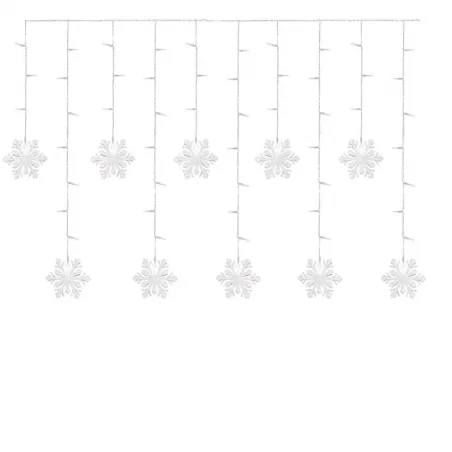 Dekoracje-swiateczne-led - sople i śnieżki - światełka wiszące kurtyna 60xled 135x50 cm zimna ip20 dcgw13 emos 
