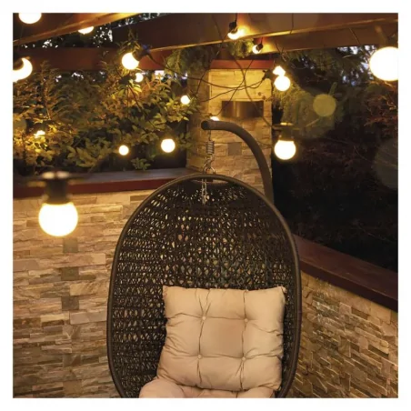 Swiecace-kule-i-girlandy - girlanda łańcuch party 10x 5 led kulki mleczne 5m ciepła ip44 dcpw01 emos 