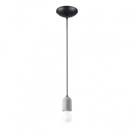 Oswietlenie-sufitowe - szaro-czarna lampa wisząca neso 1 e27 sl.1284 sollux lighting 