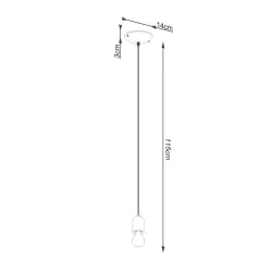 Oswietlenie-sufitowe - szaro-czarna lampa wisząca neso 1 e27 sl.1284 sollux lighting 