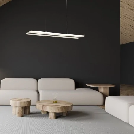 Lampy-sufitowe - podłużna lampa wisząca led 24w 4000k 62cm ray ml325 eko-light 