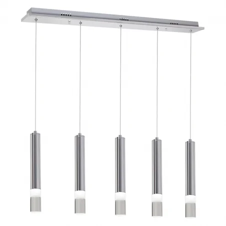 Lampy-sufitowe - led-owe oświetlenie wiszące chromowe 5xled 24w ml323 eko-light 