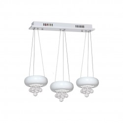 Lampy-sufitowe - nowoczesna lampa wisząca chromowa led 3,6w 4000l lux bianco ml862 eko-light