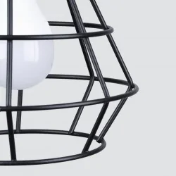 Oswietlenie-sufitowe - czarna lampa wisząca suba 4l e27 sl.1167 sollux lighting 