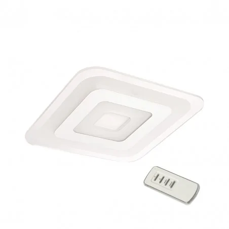 Plafony - plafon led kwadratowy na pilota 45w 3000k-4000k volta ml108 eko-light 