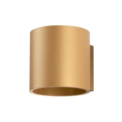 Kinkiety-do-salonu - złoty kinkiet tuba orbis 1 g9 sl.1181 sollux lighting 