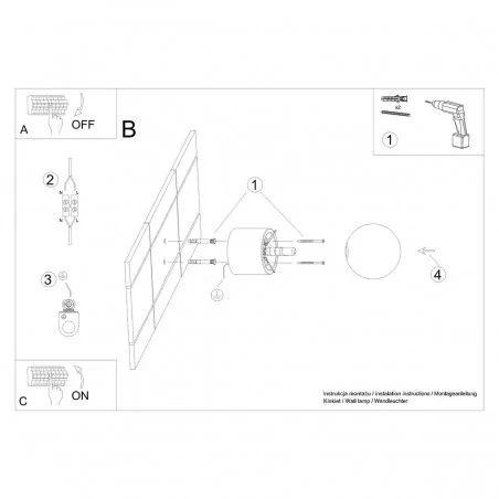 Kinkiety-do-salonu - drewniany kinkiet boomo g9 sl.1192 sollux lighting 