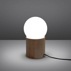 Lampki-biurkowe - drewniana lampka biurkowa boomo g9 sl.1193 sollux lighting 