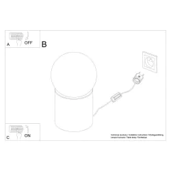 Lampki-biurkowe - drewniana lampka biurkowa boomo g9 sl.1193 sollux lighting 