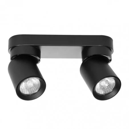 Kinkiety-do-salonu - czarna oprawa ścienno-sufitowa na dwie żarówki gu10 2x12w malta sp 2 ad-op-6481bgu10 orno 
