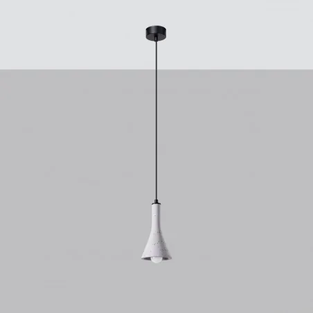 Oswietlenie-sufitowe - betonowa lampa wisząca rea 1 e14 sl.1223 sollux lighting 