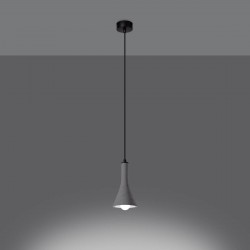 Oswietlenie-sufitowe - betonowa lampa wisząca rea 1 e14 sl.1223 sollux lighting 