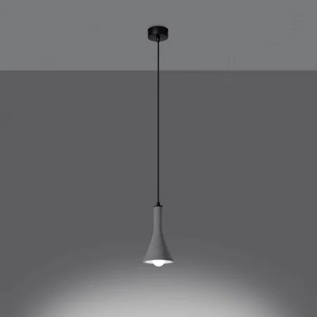 Oswietlenie-sufitowe - betonowa lampa wisząca rea 1 e14 sl.1223 sollux lighting 