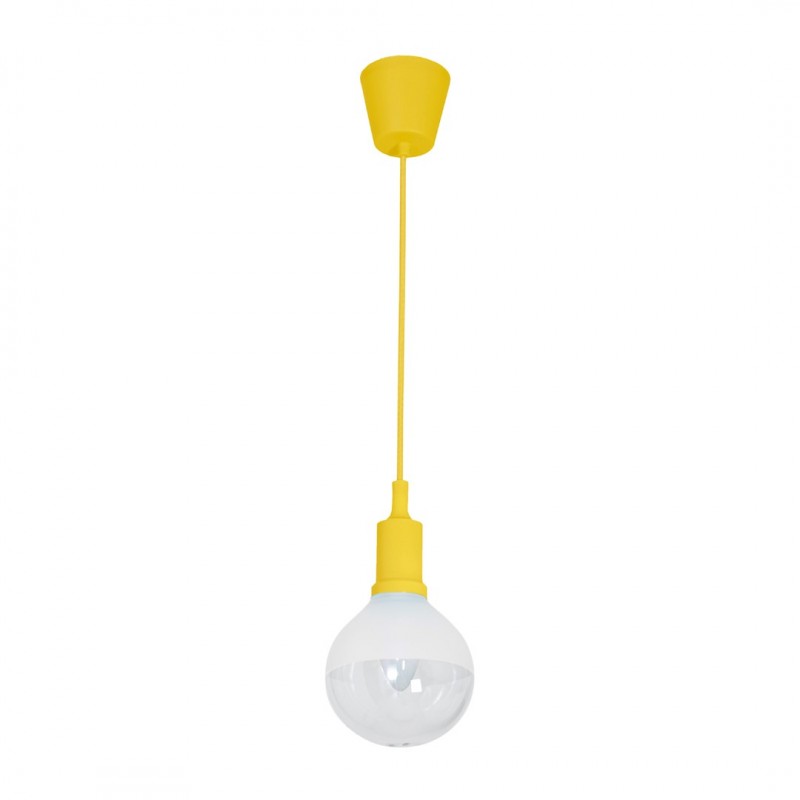 Lampy-sufitowe - oświetlenie wiszące żółte z żarówką e14 led 5w bubble ml463 eko-light firmy EKO-LIGHT 