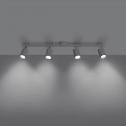 Oswietlenie-sufitowe - biała listwa sufitowa lemmi 4xgu10 sl.1227 sollux lighting 