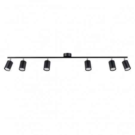 Oswietlenie-sufitowe - czarna listwa sufitowa lemmi 6xgu10 sl.1169 sollux lighting 