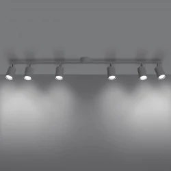 Oswietlenie-sufitowe - biała listwa sufitowa lemmi 6xgu10 sl.1228 sollux lighting 