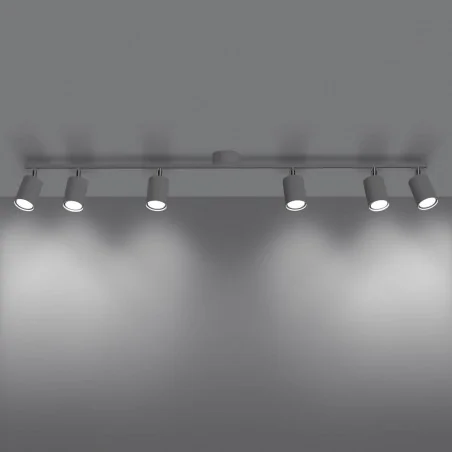 Oswietlenie-sufitowe - biała listwa sufitowa lemmi 6xgu10 sl.1228 sollux lighting 
