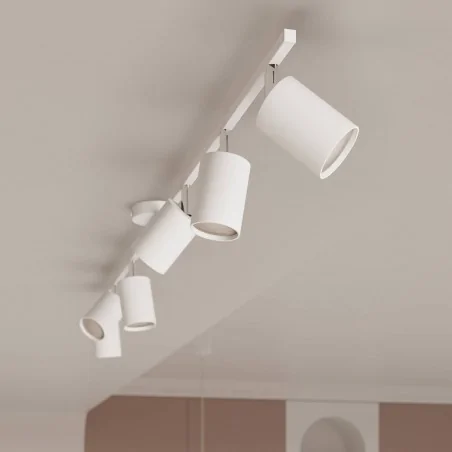 Oswietlenie-sufitowe - biała listwa sufitowa lemmi 6xgu10 sl.1228 sollux lighting 