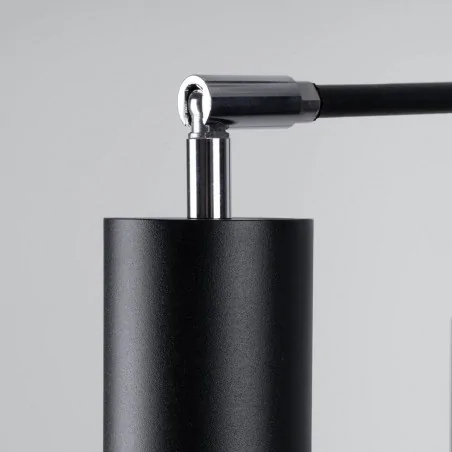 Oswietlenie-sufitowe - czarny żyrandol lemmi 6xgu10 sl.1207 sollux lighting 