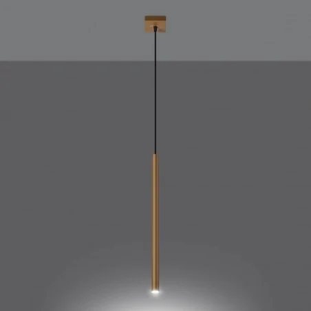 Oswietlenie-sufitowe - złota lampa wisząca pastelo 1 g9 sl.1170 sollux lighting 