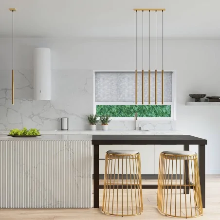 Oswietlenie-sufitowe - złota lampa wisząca pastelo 1 g9 sl.1170 sollux lighting 