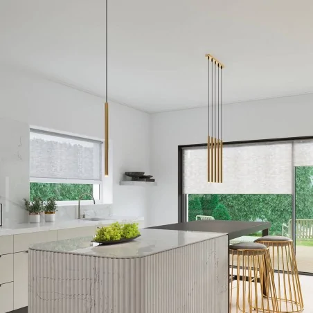 Oswietlenie-sufitowe - złota lampa wisząca pastelo 3xg9 sl.1171 sollux lighting 