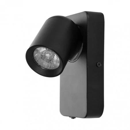 Oprawy-sufitowe - oprawa ścienno-sufitowa gu10 z prostokątną podstawą czarna malta ad-op-6480bgu10 orno 