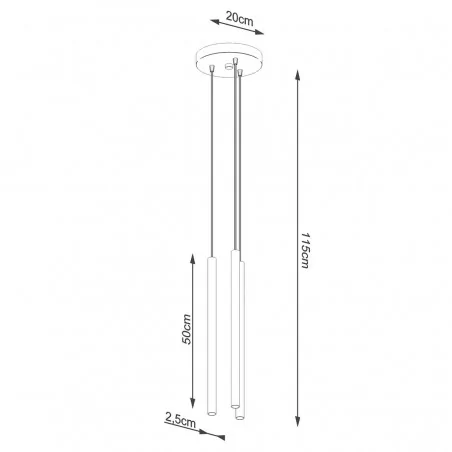 Oswietlenie-sufitowe - złota lampa wisząca pastelo 3xg9 sl.1172 sollux lighting 