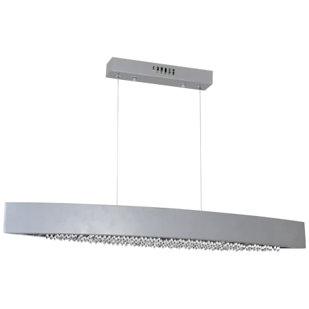 Lampy-sufitowe - srebrna lampa wisząca o długości 90cm led 24w 4000k bocca ml016 eko-light 