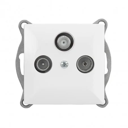 Gniazda-antenowe - gaps-2p gniazdo abonenckie rtv/sat z dwoma wyjściami sat perła abex 