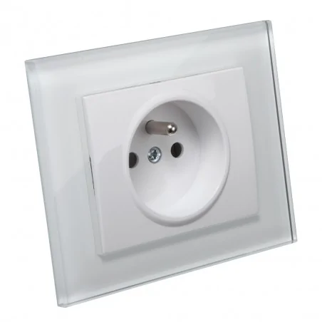 Ramki-pojedyncze - szklana biała ramka pojedyncza onyx ra-1o abex 