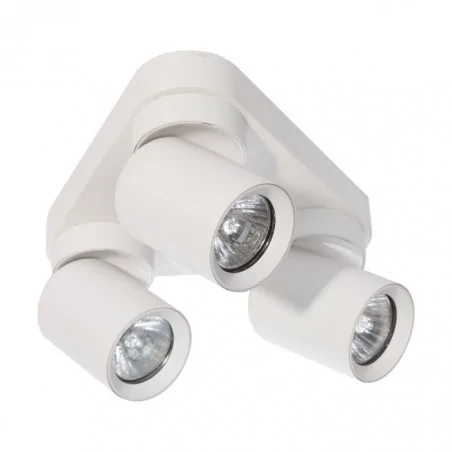 Kinkiety-do-salonu - oprawa ścienno-sufitowa z trójkątną podstawą biała na żarówkę gu10 malta sp 3 ad-op-6483wgu10 orno 