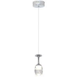 Lampy-sufitowe - led-owa lampa wisząca 1x5w chromowa coppa ml436 eko-light