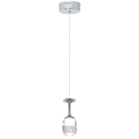 Lampy-sufitowe - led-owa lampa wisząca 1x5w chromowa coppa ml436 eko-light 
