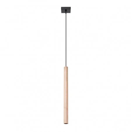 Oswietlenie-sufitowe - drewniana lampa wisząca pastelo 1 g9 sl.1266 sollux lighting 