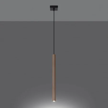 Oswietlenie-sufitowe - drewniana lampa wisząca pastelo 1 g9 sl.1266 sollux lighting 